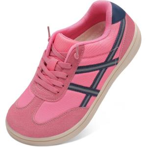 LeIsfIt Women’s Barefoot Slip-On Shoes Wide Toe Box Zero Drop Casual Sneakers Non-Slip Breathable Walking Shoes for Tennis Travel & Everyday(Hot Pink)