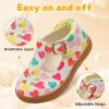 LeIsfIt Toddler Girl Mary Jane Dress Shoes Wide Ballet Flats for Girls Party School Wedding Church Shoes(Love)
