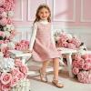 LeIsfIt Toddler Girl Mary Jane Dress Shoes Wide Ballet Flats for Girls Party School Wedding Church Shoes(Love)