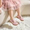 LeIsfIt Toddler Girl Mary Jane Dress Shoes Wide Ballet Flats for Girls Party School Wedding Church Shoes(Pink)