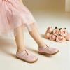 LeIsfIt Toddler Girl Shoes Mary Jane Dress Shoes for Girls Wide Breathable Ballet Flats for Party School Wedding Church(Pink)
