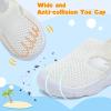 LeIsfIt Toddler Sandals Boys Girls Wide Sandals Kids Water Sandal Shoes Lightweight Barefoot Summer Shoes for Indoor Outdoor(A-white)