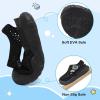 LeIsfIt Toddler Sandals Boys Girls Wide Sandals Kids Water Sandal Shoes Lightweight Barefoot Summer Shoes for Indoor Outdoor(Black)