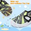 LeIsfIt Toddler Sandals Boys Girls Wide Sandals Kids Water Sandal Shoes Lightweight Barefoot Summer Shoes for Indoor Outdoor(Black/Green)