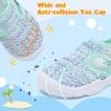 LeIsfIt Toddler Sandals Boys Girls Wide Sandals Kids Water Sandal Shoes Lightweight Barefoot Summer Shoes for Indoor Outdoor(Green)