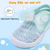LeIsfIt Toddler Sandals Boys Girls Wide Sandals Kids Water Sandal Shoes Lightweight Barefoot Summer Shoes for Indoor Outdoor(Green)