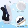 LeIsfIt Toddler Sandals Boys Girls Wide Sandals Kids Water Sandal Shoes Lightweight Barefoot Summer Shoes for Indoor Outdoor(Navy)