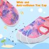 LeIsfIt Toddler Sandals Boys Girls Wide Sandals Kids Water Sandal Shoes Lightweight Barefoot Summer Shoes for Indoor Outdoor(Rose Purple)