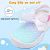 LeIsfIt Toddler Sandals Boys Girls Wide Sandals Kids Water Sandal Shoes Lightweight Barefoot Summer Shoes for Indoor Outdoor(White Color)