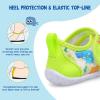 LeIsfIt Toddler Water Shoes Boys Girls Barefoot Aqua Socks Kids Breathable Quick-Dry Swim Shoes for Beach Pool Surf(Yellow Dinosaur)