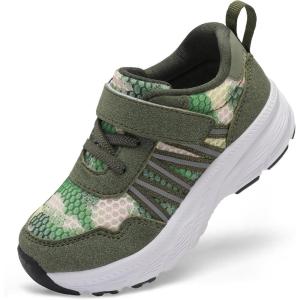 LeIsfIt Toddler Sneakers Girls Boys Tennis Shoes Kids Breathable Running Shoes Lightweight Athletic Sneakers for Toddler Little Kid(Green)