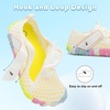 LeIsfIt Kids Water Shoes Boys Girls Swim Beach Shoes Toddler Barefoot Summer Shoe Quick-Dry Lightweight Aqua Socks for Pool Sand(A-white)