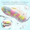 LeIsfIt Kids Water Shoes Boys Girls Swim Beach Shoes Toddler Barefoot Summer Shoe Quick-Dry Lightweight Aqua Socks for Pool Sand(A-white)