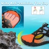 LeIsfIt Kids Water Shoes Boys Girls Swim Beach Shoes Toddler Barefoot Summer Shoe Quick-Dry Lightweight Aqua Socks for Pool Sand(Blueorange)