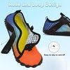LeIsfIt Kids Water Shoes Boys Girls Swim Beach Shoes Toddler Barefoot Summer Shoe Quick-Dry Lightweight Aqua Socks for Pool Sand(Blueorange)