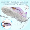 LeIsfIt Kids Water Shoes Boys Girls Swim Beach Shoes Toddler Barefoot Summer Shoe Quick-Dry Lightweight Aqua Socks for Pool Sand(B-purple)