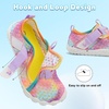 LeIsfIt Kids Water Shoes Boys Girls Swim Beach Shoes Toddler Barefoot Summer Shoe Quick-Dry Lightweight Aqua Socks for Pool Sand(B-tiedye)