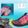 LeIsfIt Kids Water Shoes Boys Girls Swim Beach Shoes Toddler Barefoot Summer Shoe Quick-Dry Lightweight Aqua Socks for Pool Sand(Rosy Pink)
