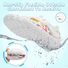 LeIsfIt Kids Water Shoes Boys Girls Swim Beach Shoes Toddler Barefoot Summer Shoe Quick-Dry Lightweight Aqua Socks for Pool Sand(White Color)