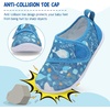 LeIsfIt Toddler Water Shoes Boys Girls Barefoot Aqua Socks Kids Breathable Quick-Dry Swim Shoes for Beach Pool Surf(Cyanfish)