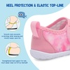 LeIsfIt Toddler Water Shoes Boys Girls Barefoot Aqua Socks Kids Breathable Quick-Dry Swim Shoes for Beach Pool Surf(Pinkpurple)