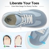 LeIsfIt Women’s Barefoot Slip-On Shoes Wide Toe Box Zero Drop Casual Sneakers Non-Slip Breathable Walking Shoes for Tennis Travel & Everyday(Blue)