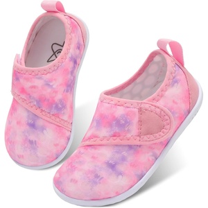 LeIsfIt Toddler Water Shoes Boys Girls Barefoot Aqua Socks Kids Breathable Quick-Dry Swim Shoes for Beach Pool Surf(Pinkpurple)