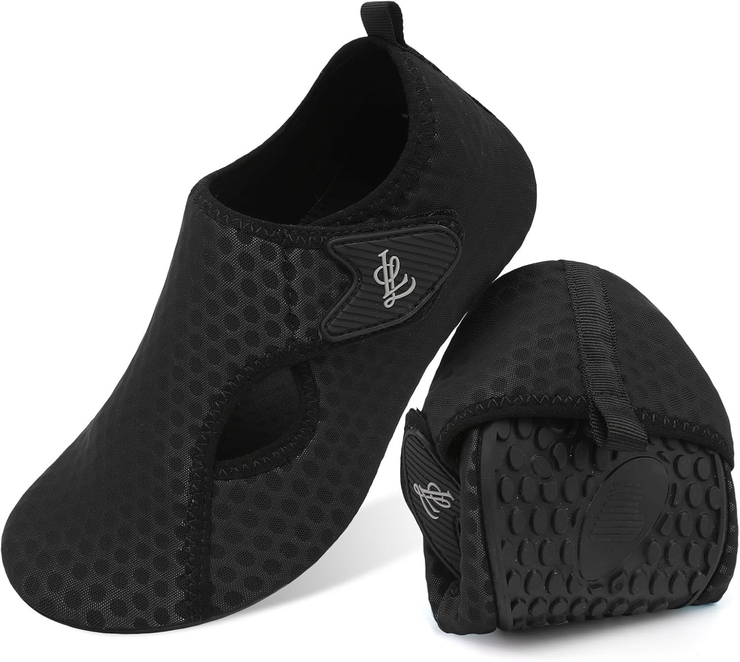 image:imageLeIsfIt Water Shoes for Women Men Swim Beach Barefoot Shoes Quick Dry Aqua Socks for Pool Diving Boating River Yoga Lake SurfBlack