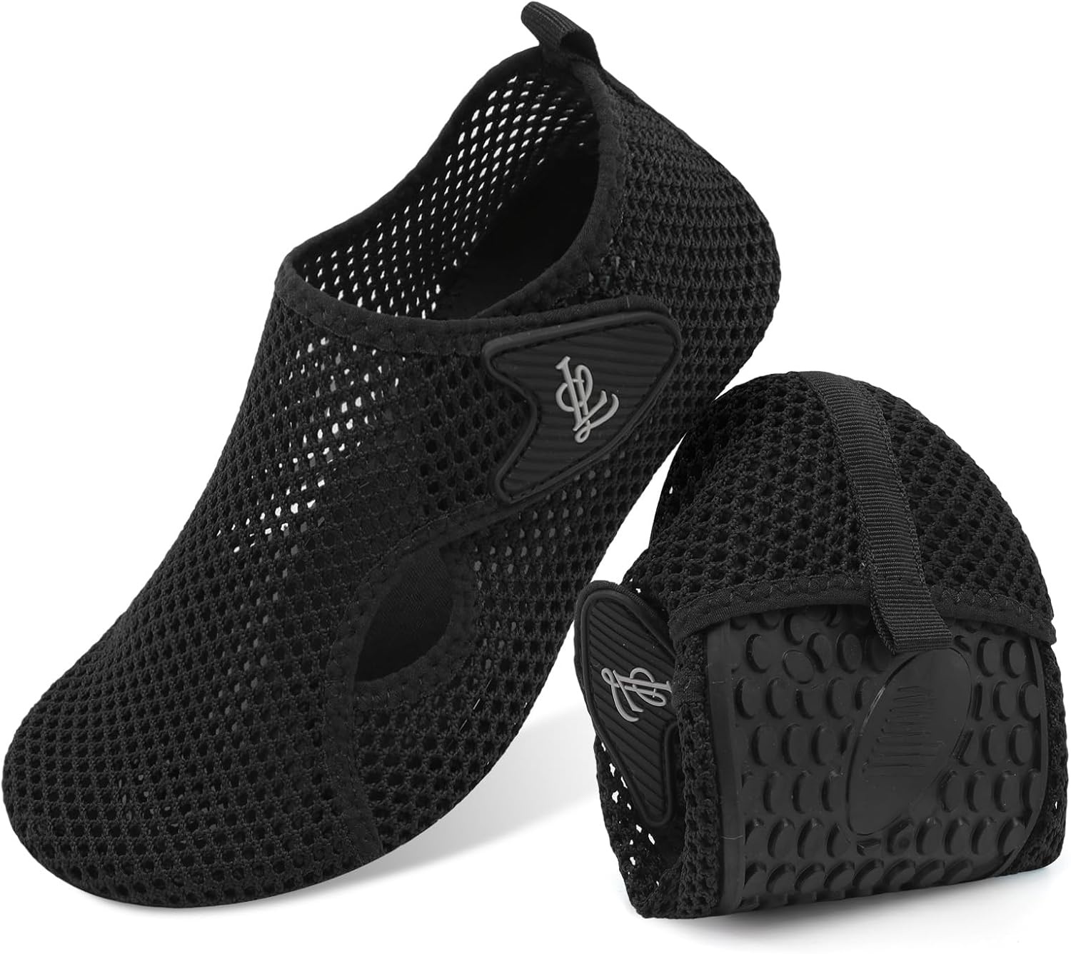 image:imageLeIsfIt Water Shoes for Women Men Swim Beach Barefoot Shoes Quick Dry Aqua Socks for Pool Diving Boating River Yoga Lake SurfBlackKnit
