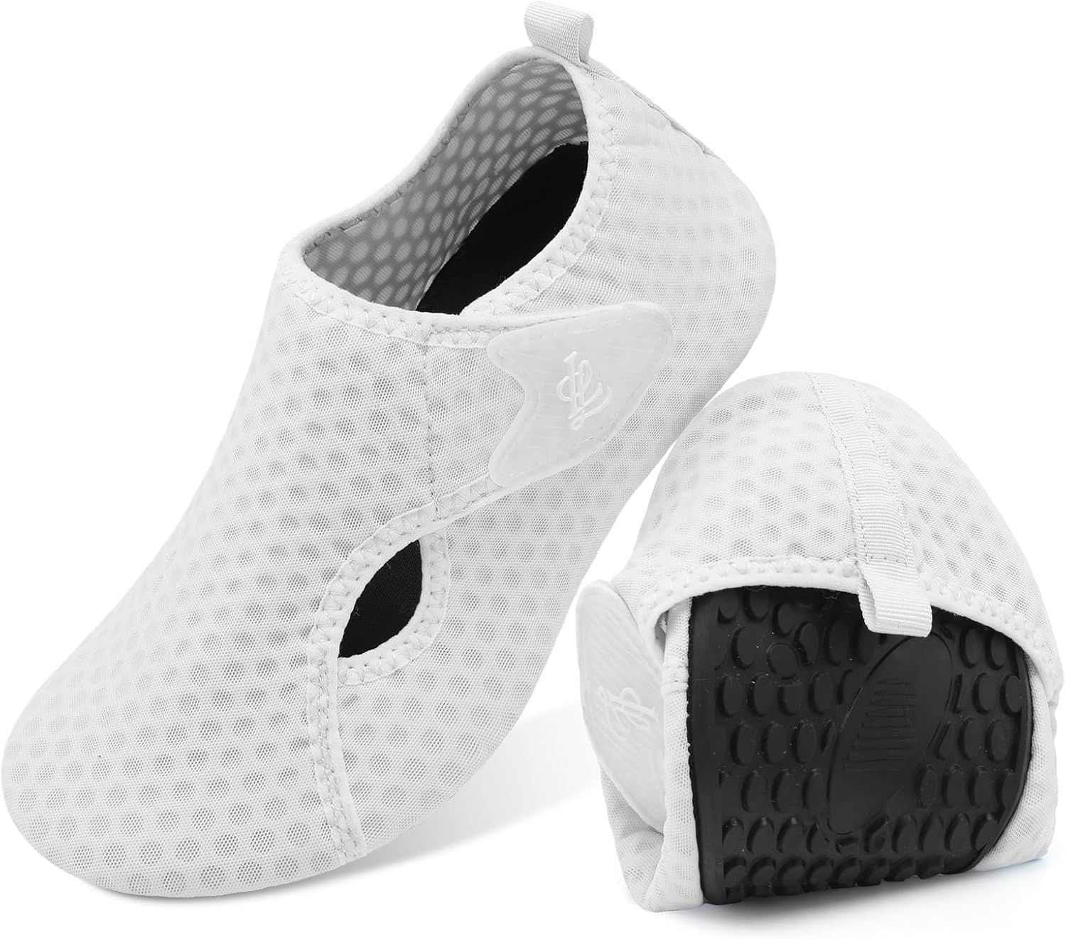 image:imageLeIsfIt Water Shoes for Women Men Swim Beach Barefoot Shoes Quick Dry Aqua Socks for Pool Diving Boating River Yoga Lake SurfWhite