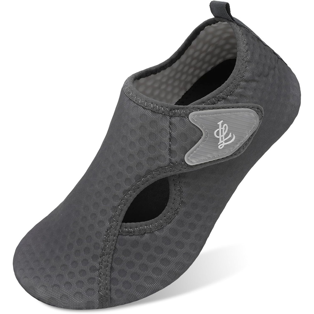 image:imageLeIsfIt Water Shoes for Women Men Swim Beach Barefoot Shoes Quick Dry Aqua Socks for Pool Diving Boating River Yoga Lake SurfDark Grey