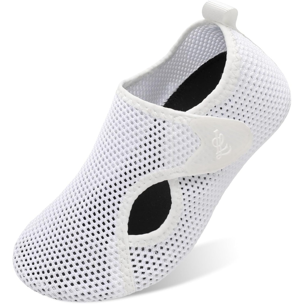 image:imageLeIsfIt Water Shoes for Women Men Swim Beach Barefoot Shoes Quick Dry Aqua Socks for Pool Diving Boating River Yoga Lake SurfWhiteKnit
