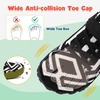 LeIsfIt Kids Girls Boys Shoes Wide Barefoot Shoes Kids Anti-Slip Sneakers Lightweight Hiking Sneakers for Toddler Little Big Kid(Blackstripe)