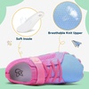LeIsfIt Kids Girls Boys Shoes Wide Barefoot Shoes Kids Anti-Slip Sneakers Lightweight Hiking Sneakers for Toddler Little Big Kid(Purpleblue)