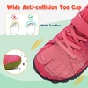 LeIsfIt Kids Girls Boys Shoes Wide Barefoot Shoes Kids Anti-Slip Sneakers Lightweight Hiking Sneakers for Toddler Little Big Kid(Rosepink)