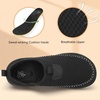 LeIsfIt Men’s Barefoot Slip-On Shoes Wide Toe Box Breathable Walking Shoes Non-Slip Zero Drop Footwear for Everyday Work Travel & Outdoor Activities(Black)