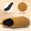 LeIsfIt Men’s Barefoot Slip-On Shoes Wide Toe Box Breathable Walking Shoes Non-Slip Zero Drop Footwear for Everyday Work Travel & Outdoor Activities(Brown)