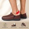 LeIsfIt Men’s Barefoot Slip-On Shoes Wide Toe Box Breathable Walking Shoes Non-Slip Zero Drop Footwear for Everyday Work Travel & Outdoor Activities(Chocolate)