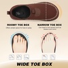 LeIsfIt Men’s Barefoot Slip-On Shoes Wide Toe Box Breathable Walking Shoes Non-Slip Zero Drop Footwear for Everyday Work Travel & Outdoor Activities(Chocolate)