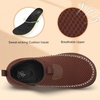 LeIsfIt Men’s Barefoot Slip-On Shoes Wide Toe Box Breathable Walking Shoes Non-Slip Zero Drop Footwear for Everyday Work Travel & Outdoor Activities(Chocolate)