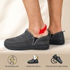 LeIsfIt Men’s Barefoot Slip-On Shoes Wide Toe Box Breathable Walking Shoes Non-Slip Zero Drop Footwear for Everyday Work Travel & Outdoor Activities(Grey)