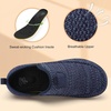 LeIsfIt Men’s Barefoot Slip-On Shoes Wide Toe Box Breathable Walking Shoes Non-Slip Zero Drop Footwear for Everyday Work Travel & Outdoor Activities(Navy)