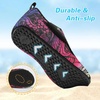 LeIsfIt Water Shoes for Women Men Swim Beach Barefoot Shoes Quick Dry Aqua Socks for Pool Diving Boating River Yoga Lake Surf(Color Pattern)