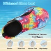 LeIsfIt Water Shoes for Women Men Swim Beach Barefoot Shoes Quick Dry Aqua Socks for Pool Diving Boating River Yoga Lake Surf(Colorful Pattern)