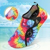 LeIsfIt Water Shoes for Women Men Swim Beach Barefoot Shoes Quick Dry Aqua Socks for Pool Diving Boating River Yoga Lake Surf(Colorful Pattern)