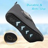 LeIsfIt Water Shoes for Women Men Swim Beach Barefoot Shoes Quick Dry Aqua Socks for Pool Diving Boating River Yoga Lake Surf(Dark Grey)