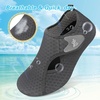 LeIsfIt Water Shoes for Women Men Swim Beach Barefoot Shoes Quick Dry Aqua Socks for Pool Diving Boating River Yoga Lake Surf(Dark Grey)