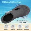 LeIsfIt Water Shoes for Women Men Swim Beach Barefoot Shoes Quick Dry Aqua Socks for Pool Diving Boating River Yoga Lake Surf(Dark Grey)