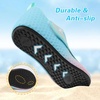 LeIsfIt Water Shoes for Women Men Swim Beach Barefoot Shoes Quick Dry Aqua Socks for Pool Diving Boating River Yoga Lake Surf(Green Pink)
