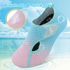 LeIsfIt Water Shoes for Women Men Swim Beach Barefoot Shoes Quick Dry Aqua Socks for Pool Diving Boating River Yoga Lake Surf(Green Pink)